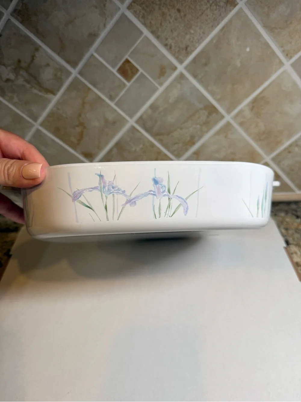 CorningWare Shadow Iris 2.5L A-10-B Casserole with Pyrex A-12-C Lid